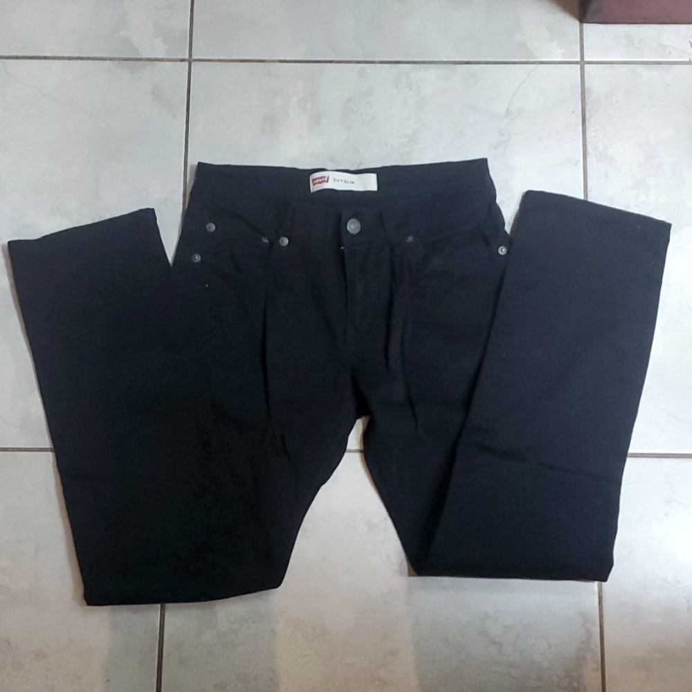 Levi black dress jeans. Size 14.